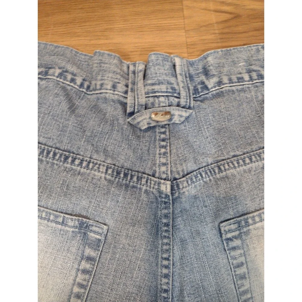 Vintage Mens Shorts Baggy Carpenter Jean 42 Shorts Blue Distressed Y2K Spellout
